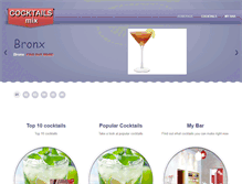 Tablet Screenshot of cocktail-mix.net